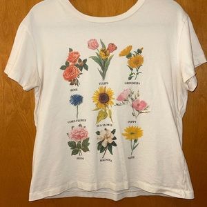 Fifth Sun (Target) Botanical Flower Tee.